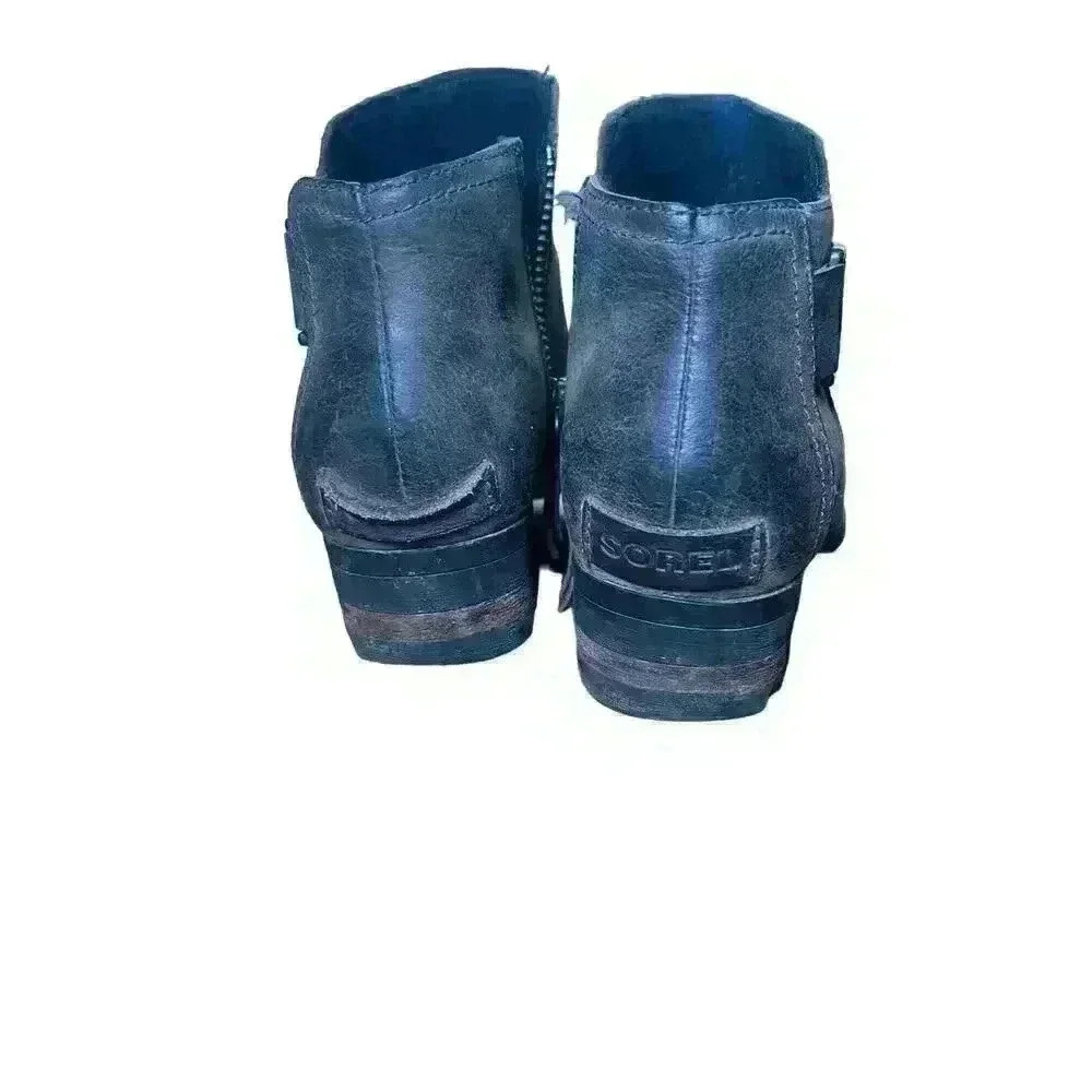 Sorel Lolla ankle boot booties size 7 taupe gray nl2267 - Picture 4 of 7